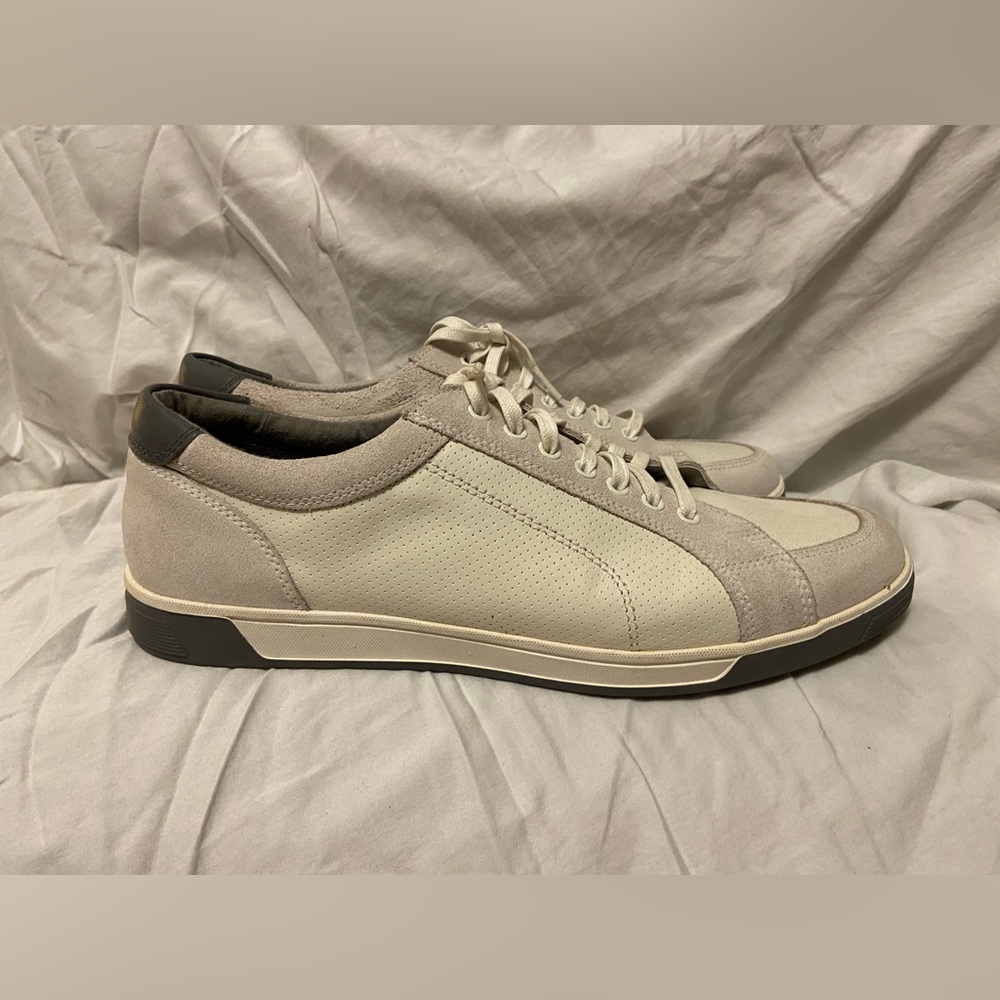 Cole Haan Beige Cream Suede & Leather Sneakers